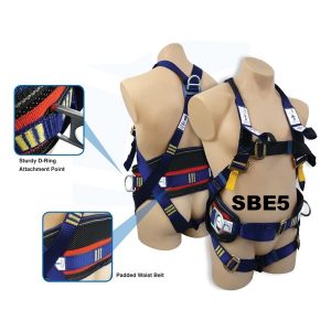 SBE5 Harness-Padded Waist Belt-Work Positioning D Rings