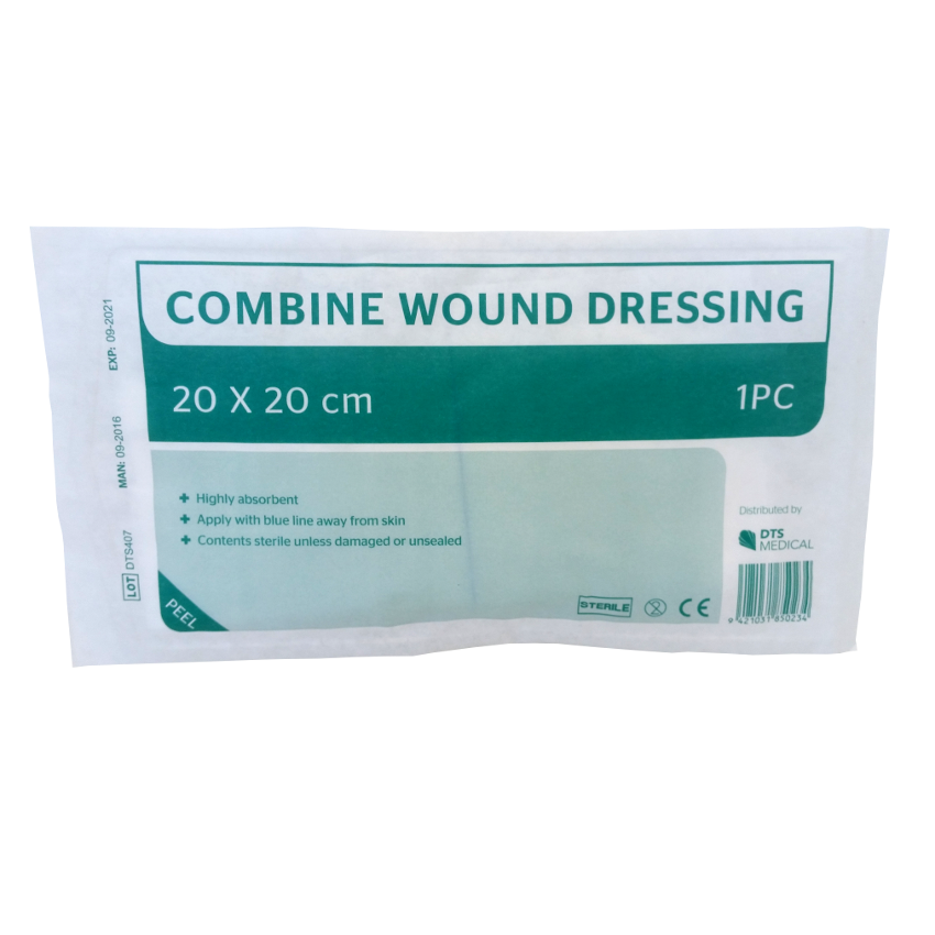 Dressings Combine, Three Sizes, Highly Absorbent Sterile Pad